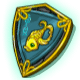 MME2-B1: Gold and Maractite Fish Shield